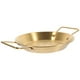 thumbnail image 4 of EeaseMX Plato de carne de acero inoxidable, plato de comida Binaural, sartén de borde bajo (dorado), 1 ud., 4 of 8