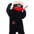 thumbnail image 6 of Guvpev Silly Big Mouth Monster Onesie Pajamas with Comb Prop, Funny Puppet Mascot Costume, Plush Cosplay One Piece Pajamas, Oversized Cozy Hooded Loungewear, 6 of 8