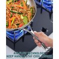 thumbnail image 5 of Cooks Standard Multi-Ply Clad Stainless Steel Wok Stir Fry Pan, 10.5 inch Induction Wok with Lid, Flat Bottom Wok, Silver, 5 of 7