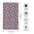 thumbnail image 2 of Rateoe Skull flower leaf Plaid Pattern Microfiber Towel, Beach Towel, Pool Towel, Quick-dry Travel Towel, Soft and Plush towel, Absorbent Towel-27.5x16 Inch, 2 of 6