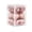 A-Pink, variant on Gold Fabric Christmas Tree Baubles, Drop-Safe Shatterproof Ornaments, Delicate Texture for Xmas Tree Wreath Fireplace Mantel Festive Accent Decoration