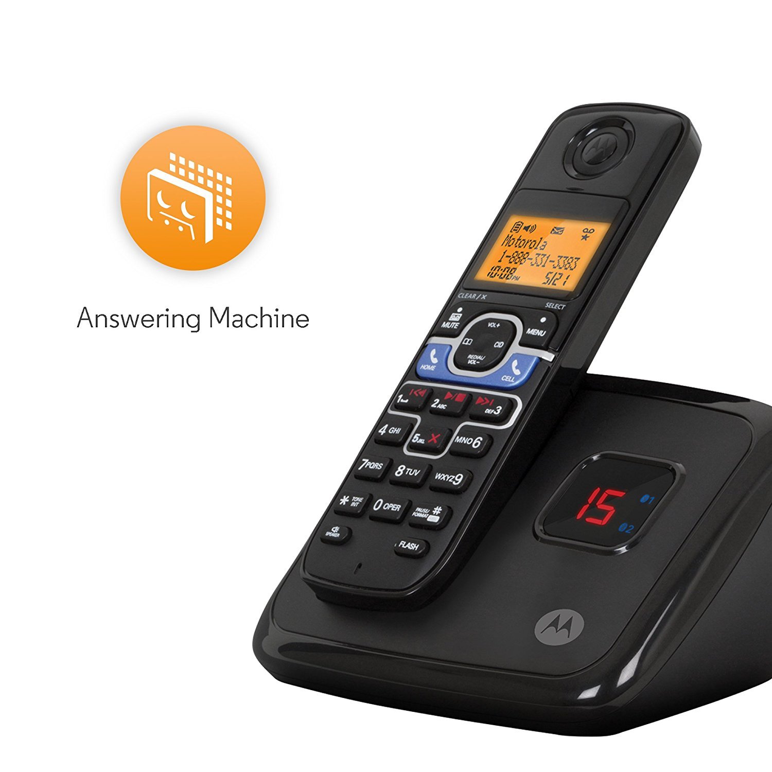 Motorola L702BT Cordless Phone with Mobile Bluetooth Linking - image 3 of 6