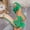 Green, variant on Women Fashion Casual Summer Item Solid Color Outerwear Transparent Bow Versatile Wine Glass Straight Drag High-Heeled Summer Slides
