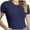 Navy blue, variant on Short Sleeve Shirts for Women Basic Women' T-Shirts Trendy Stretchy Lightweight Summer Casual Tops