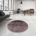 thumbnail image 4 of Ahgly Company Machine Washable Indoor Rectangle Industrial Modern Mauve Taupe Purple Area Rugs, 7' x 10', 4 of 7