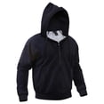 thumbnail image 2 of Rothco Thermal Lined Hooded Sweatshirt,Navy Blue,X-Large, 2 of 3