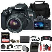 Canon EOS Rebel T6 DSLR Camera with 18-55mm Lens, 64GB Card, Case, Tripod & Accessory Bundle (International Model)