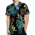 thumbnail image 4 of High Quality Hawaiian Shirts for Men Short Sleeve Aloha Beach Shirt Floral Summer Casual Button Down Shirts Blouses BPAGR5, 4 of 7