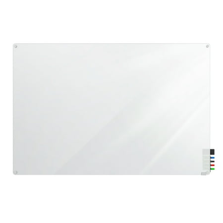 Ghent Centurion Markerboard HMYRN23FR Ghent Markerboard Harmony Frosted Glass Whiteboard with Radius Corners, 2'H x 3'W ()