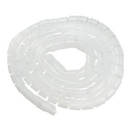 10mm Flexible Spiral Tube Cable Wire Wrap Computer Manage Cord White 2M ...