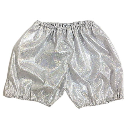 Likimi Kids Toddler Girls Shorts Summer Performance Solid Color Sequins Comfortable Casual Dance Shorts Silver Size 6-8 Years