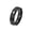 Black, variant on Couple Ring Geometric Facet Design Titanium Steel Brushed Finish for Wedding Silver 10