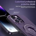 thumbnail image 5 of Compatible with iPhone 14 Pro Max Case with Ring Holder Kickstand, Military Grade Shockproof Matte Slim Phone Cover Magnetic Case Shockproof Protective Case Cover for Women Men, 5 of 6