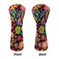 thumbnail image 5 of Uorisanigo Golf Club Head Covers, Ethnic Floral Golf Club Driver, Fairway Wood and Hybrid Headcover, PU Leather Design, Soft Fabric Accessories Gifts for Women, Set of 3, 5 of 7