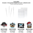 thumbnail image 6 of Big Dot of Happiness Pirate Ship Adventures - Dessert Cupcake Toppers - Skull Birthday Party Clear Treat Picks - Set of 24, 6 of 8
