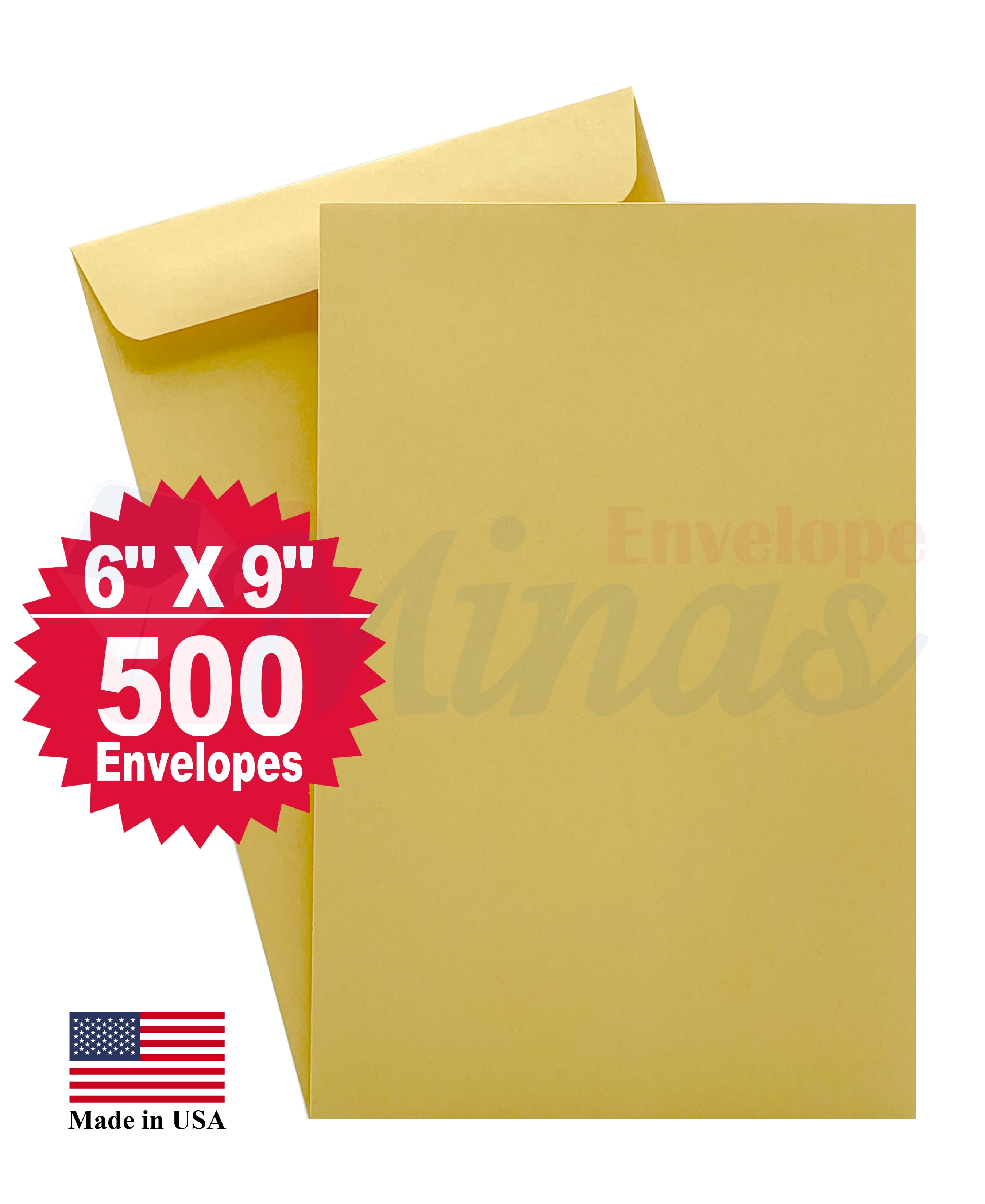 Minas Envelope 6" X 9" Catalog / Open End Envelopes, Premium 24lb
