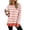55#Orange, variant on Dzrciro Sweatshirt for Women, Long Sleeve V Neck Khaki Pullover Tops with Scalloped Hem, Fall Casual Loose Comfy Sweatshirts S-2XL