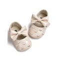 thumbnail image 5 of Babula Baby Girl Crib Shoes Bowknot Soft Sole Anti-slip Shoes 0-18M, 5 of 5