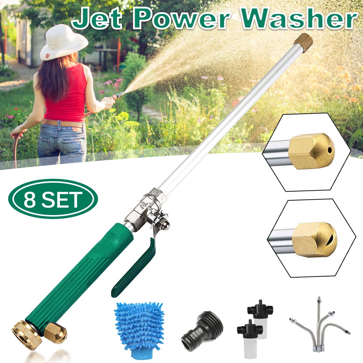 Home & Garden Cleaning Details about   US Deep Jet 2-in-1 High Pressure Power Washer For Car 