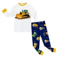 thumbnail image 5 of eczipvz Boys Pajamas 95% Cotton Truck Pjs Toddler Sleepwear Kids Winter Clothes Set,Size 7-8 Years, 5 of 5