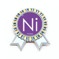 thumbnail image 1 of Química de metales de transición níquel ni elementos periodo mesa Insignia broche Medalla ganadora, 1 of 3