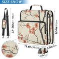 thumbnail image 2 of FORMRS Zipper Binder with Shoulder Strap 2-inch Ring 500 Sheet Capacity File Bag, Light Red Flowers, 2 of 5