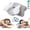 White + Light Gray, variant on GEEKLiYun Ergo Pillow for Sleep Apnea, Neck Pain, and Snoring Relief | Cervical Neck Pillow for Neck Pain Relief & Side Sleeper | Orthopedic Memory Foam with Ergonomic Neck Support,White + Light Gray