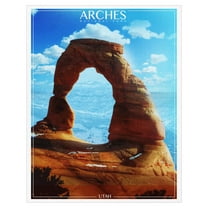 Arches National Park by Old Red Truck Canvas Art