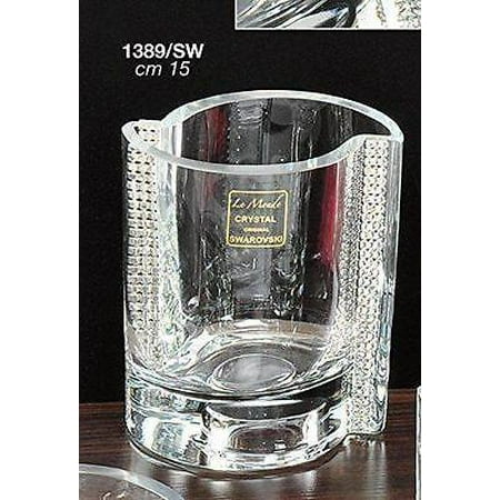 Le Jardin Candlestick - Le Monde Cadeaux, Swarovski Jeweled 3''H Crystal Candlestick, Decorative Votive