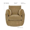 thumbnail image 5 of Beautiful Louisa Swivel Chair by Drew Barrymore, Latte, 5 of 9