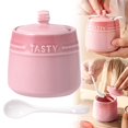 thumbnail image 2 of Ceramic Sugar Bowl With Lid 240ml/8.5oz Style Countertop Coffee Bar Accessory, 2 of 6