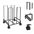 thumbnail image 6 of lacooooppia Carton Storage Rack with Casters 12.2x10.2x17.1inch Sturdy Multifunctional for Warehouse Mobile Cardboard Stand Black, 6 of 8