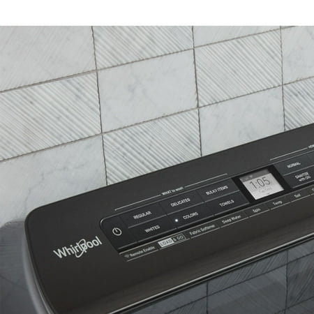 Whirlpool - 4.8 Cu. Ft. Smart Top Load Washer with Load & Go Dispenser - Chrome Shadow