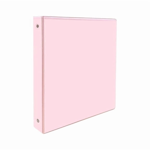 3 Ring Binder, 1.5 Inch Binders 3 Ring, Flexible Binder for Home Office Supplies, Plastic Ring Binder, Cute 1" Binder, Thin Binder, Round Rings, Classroom Must Haves Pink