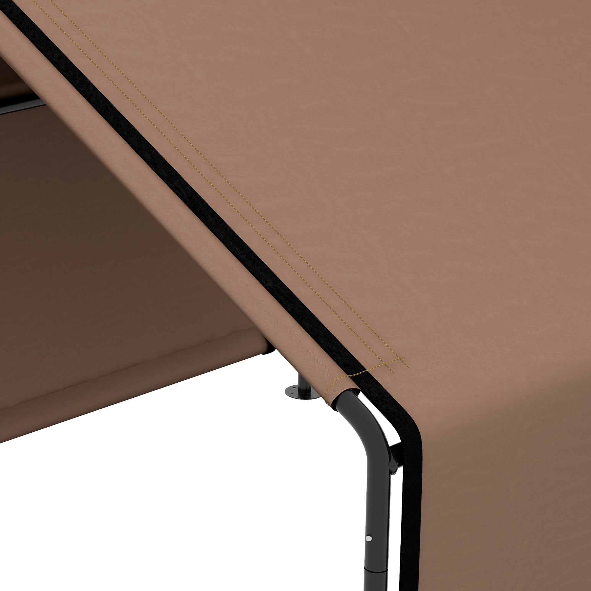 Portable Dog Shade Shelter Pet Tent Water Resistant Dog House Outdoor Shade Protection for Garden Patio Backyard Camping Brown