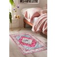 thumbnail image 2 of HAHDAXIA Persian Kitchen Rug 2x3 Rug Washable Area Rugs Small Throw Entryway Rug Non-Slip Kitchen Mats for Floor, Indoor Door Mat for Entry, Accent Distressed Rugs for Bedroom Bathroom Office, 2 of 7