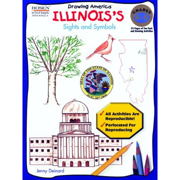 Pre-Owned How to Draw Illinois' Sights and Symbols (Library Binding) 0823960692 9780823960699