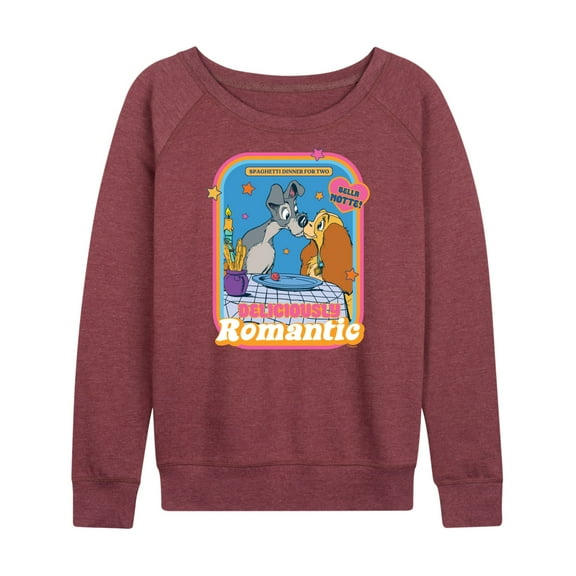 Lady and The Tramp - Delicously Romantic - Women's Lightweight French Terry Long Sleeve Shirt