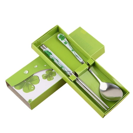 

Spoon Chopsticks Sets Long Handle Reusable for Daily Life Green