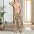thumbnail image 4 of Salouo Camp Badge Print Pajama Pants for Men, Lounge Pants Elastic Waistband Casual Men's sleepwear Loungewear Sleep Pajama Pant -Large, 4 of 7