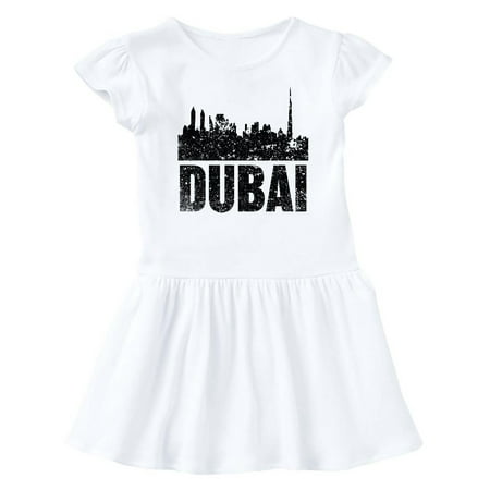 

Inktastic Dubai City Skyline with Grunge Gift Baby Girl Dress