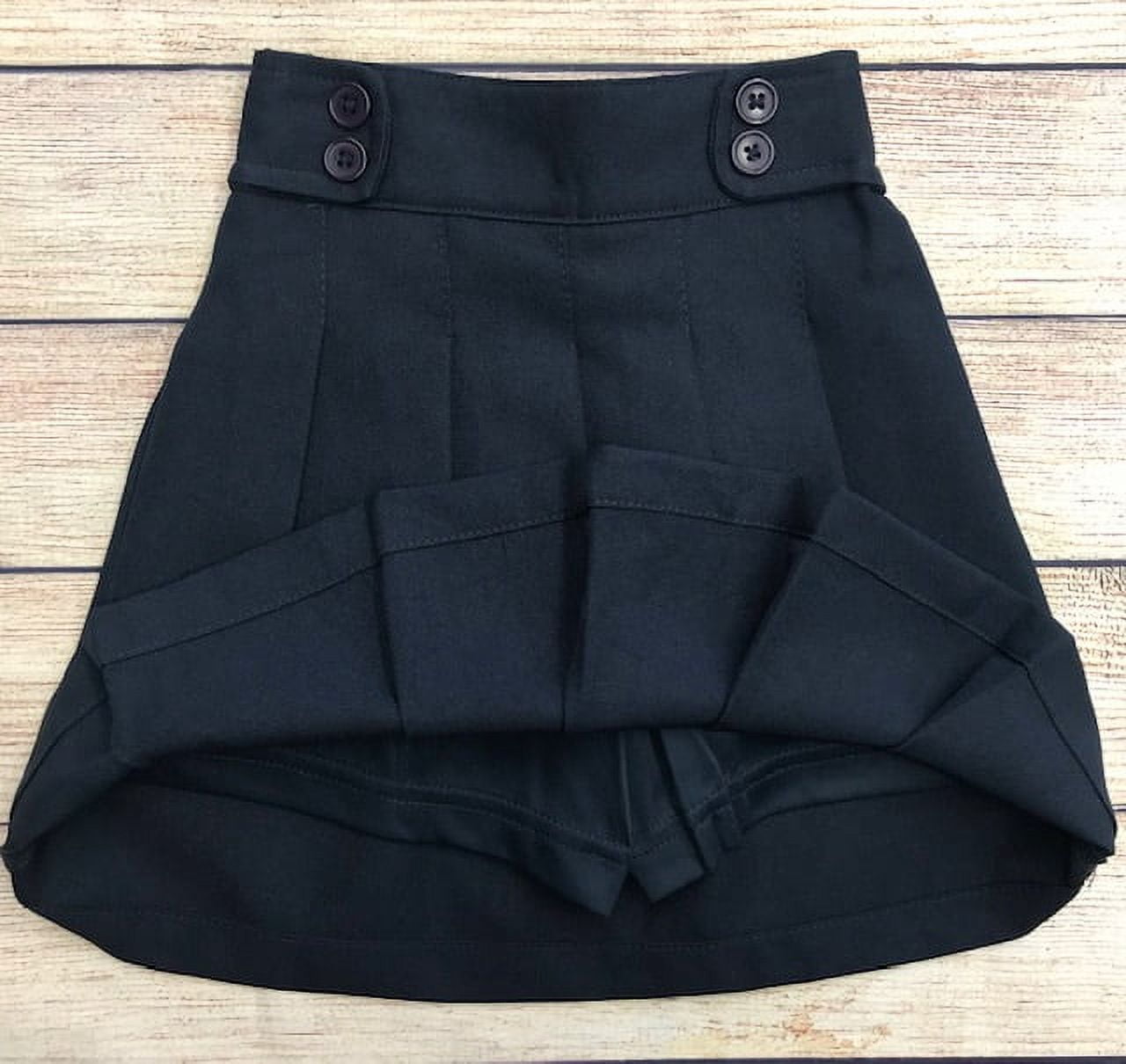 Unik Girl Uniform Skirt with Built in Shorts, Navy Size 5