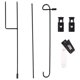 thumbnail image 1 of Farol decorativo de metal para jardín al aire libre, asta de bandera, gancho para plantas, estaca, colgador resistente, 1 of 6