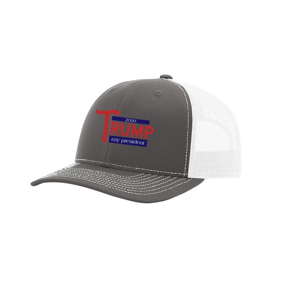 Trump My President 2020 Trucker Snapback Hat- Graphite/White