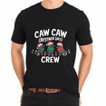 thumbnail image 3 of Caw Christmas Crew Black Short Sleeve T Shirt for Men and Women, 3 of 4
