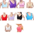 thumbnail image 2 of Toystoory Nuevo Sujetador deportivo suave para mujer, chaleco deportivo elástico cómodo para gimnasio y Yoga Uniforme atlético azul S, 2 of 6