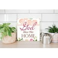 thumbnail image 4 of Bless This Home Soft Pink Floral 12 x 12 Wood Wall Sign Plaque, 4 of 4