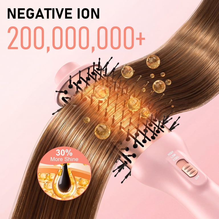 NEXPURE 4-in-1 Hair Dryer Brush, Ionic Ceramic Titanium Volumizer