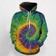 thumbnail image 4 of Nueva sudadera con capucha cómoda de moda con estampado tie-dye vintage de los años 1980 y 1970 para hombres, adultos, maquillaje, fiesta, impresión 3D, informal, para uso diario, 4 of 5