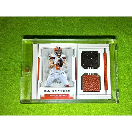 BAKER MAYFIELD ROOKIE JERSEY CARD #/99 BROWNS SP RC 2018 National Treasures /99